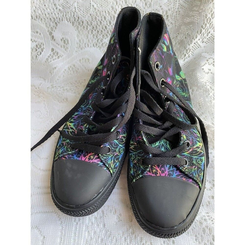 RAAD Sneakers, Size 6.5, Multicolored Floral Design